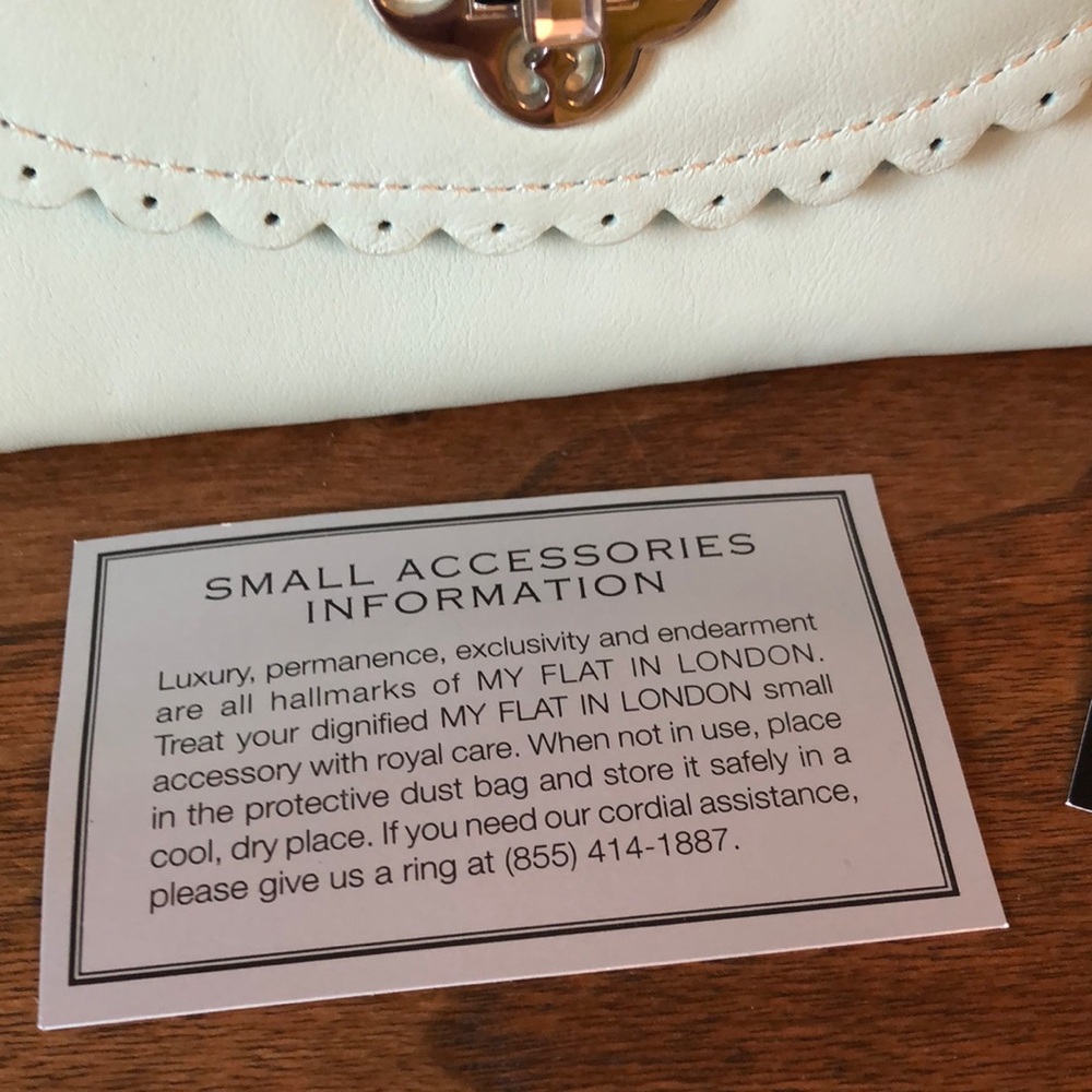 Authentic My Flat in London Mint Green genuine leather. New with tag. - Picture 4 of 14